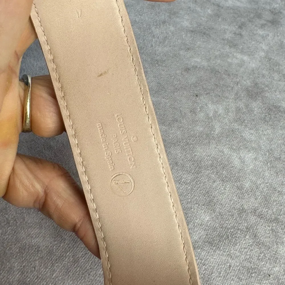 Louis Vuitton Save it Patent Leather Tan Bracelet